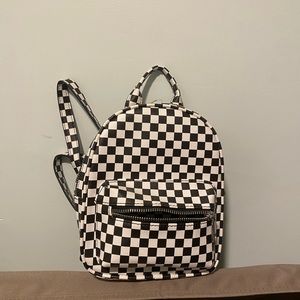 Small checkered backpack